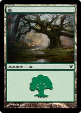 naokuroshop MTG [ISD][264][土地][C][JP][森/Forest] NM