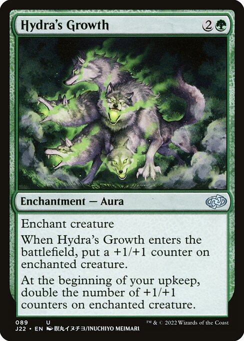 naokuroshop MTG [J22][089][緑][U][EN][ハイドラの成長/Hydra's Growth] NM