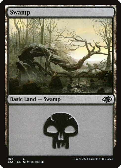 naokuroshop MTG [J22][104][土地][C][EN][沼/Swamp] NM