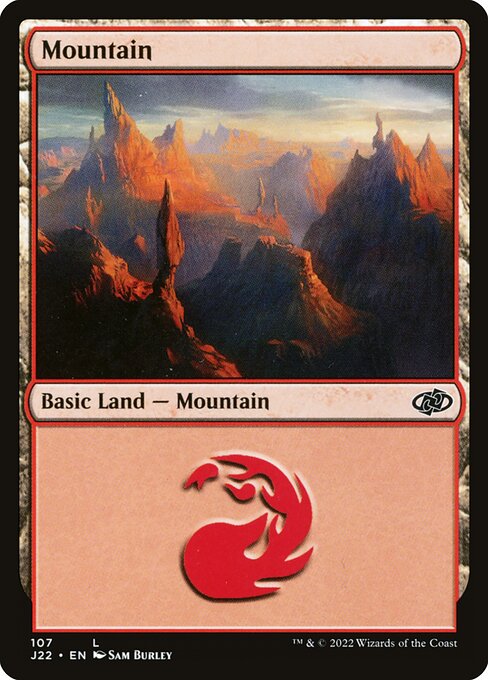 naokuroshop MTG [J22][107][土地][C][EN][山/Mountain] NM