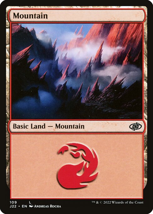 naokuroshop MTG [J22][109][土地][C][EN][山/Mountain] NM