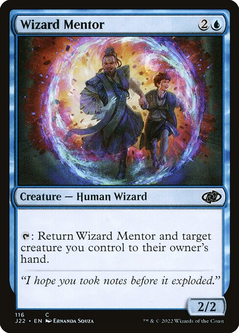 naokuroshop MTG [J22][116][青][C][EN][魔術師の導師/Wizard Mentor] NM