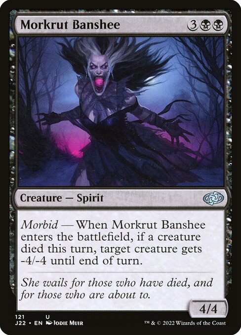 naokuroshop MTG [J22][121][黒][U][EN][モークラットのバンシー/Morkrut Banshee] NM