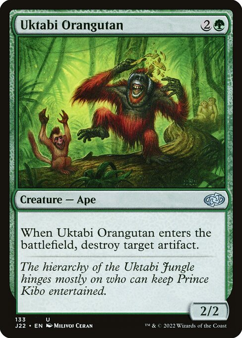 naokuroshop MTG [J22][133][緑][U][EN][ウークタビー・オランウータン/Uktabi Orangutan] NM