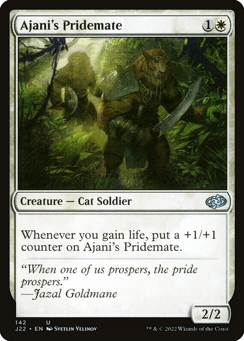 naokuroshop MTG [J22][142][白][U][EN][アジャニの群れ仲間/Ajani's Pridemate] NM