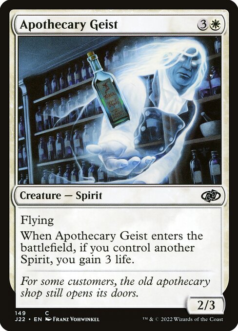 naokuroshop MTG [J22][149][白][C][EN][薬剤師の霊/Apothecary Geist] NM