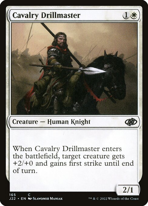 naokuroshop MTG [J22][165][白][C][EN][騎兵隊の教練官/Cavalry Drillmaster] NM