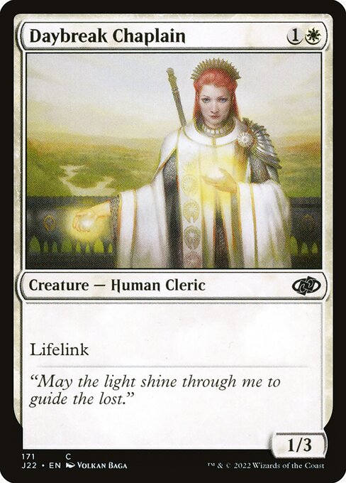 naokuroshop MTG [J22][171][白][C][EN][夜明けの司祭/Daybreak Chaplain] NM