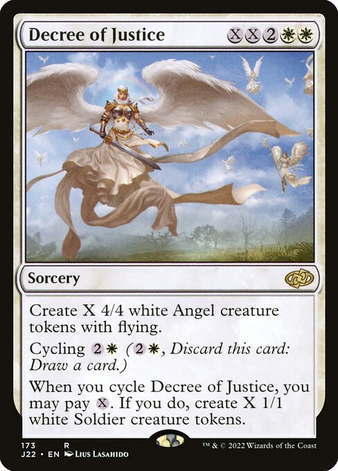 naokuroshop MTG [J22][173][白][R][EN][正義の命令/Decree of Justice] NM
