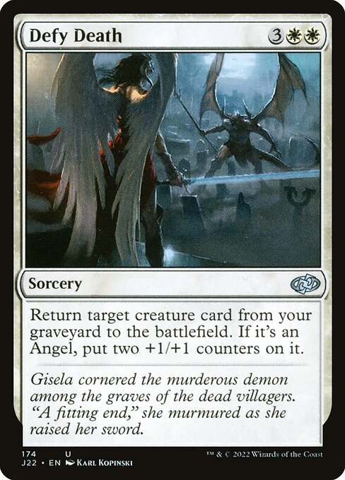 naokuroshop MTG [J22][174][白][U][EN][死の超克/Defy Death] NM