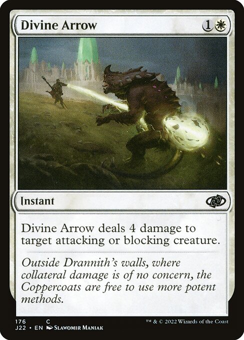 naokuroshop MTG [J22][176][白][C][EN][神聖なる矢/Divine Arrow] NM