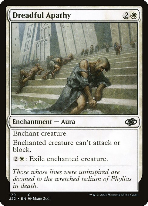 naokuroshop MTG [J22][179][白][C][EN][凄絶な無気力/Dreadful Apathy] NM