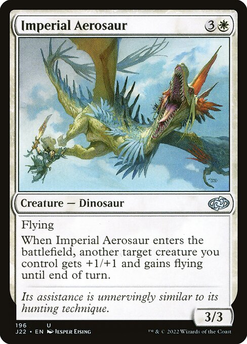 naokuroshop MTG [J22][196][白][U][EN][帝国のエアロサウルス/Imperial Aerosaur] NM