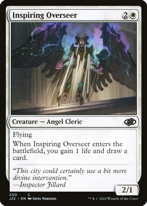 naokuroshop MTG [J22][200][白][C][EN][鼓舞する監視者/Inspiring Overseer] NM