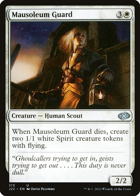 naokuroshop MTG [J22][213][白][U][EN][霊廟の護衛/Mausoleum Guard] NM