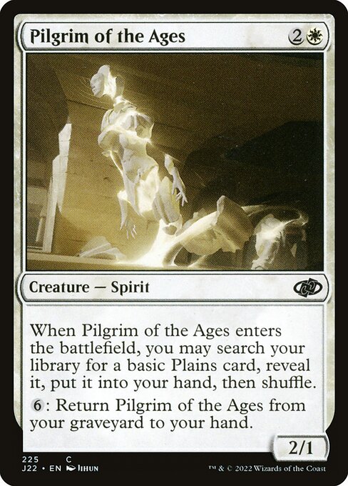 naokuroshop MTG [J22][225][白][C][EN][星霜の巡礼者/Pilgrim of the Ages] NM