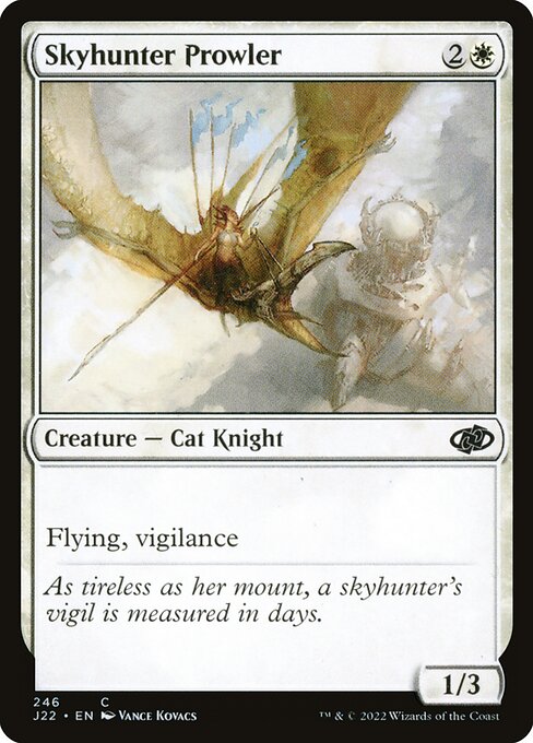 naokuroshop MTG [J22][246][白][C][EN][うろつく空狩人/Skyhunter Prowler] NM