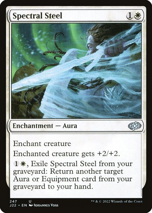 naokuroshop MTG [J22][247][白][U][EN][霊体の鋼/Spectral Steel] NM