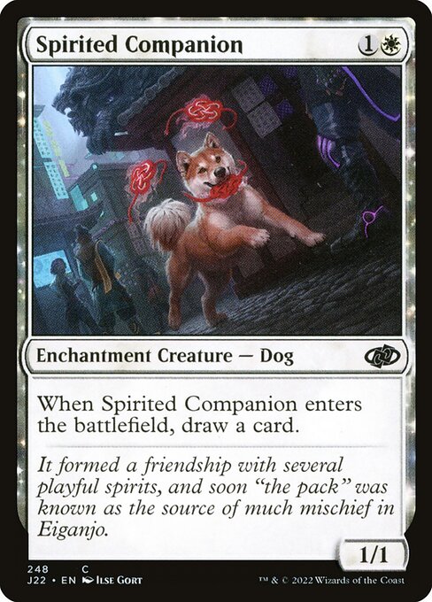 naokuroshop MTG [J22][248][白][C][EN][神憑く相棒/Spirited Companion] NM