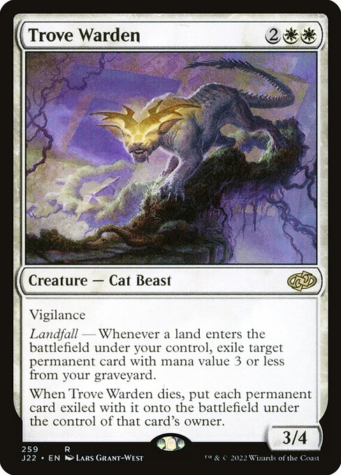 naokuroshop MTG [J22][259][白][R][EN][宝物の守部/Trove Warden] NM