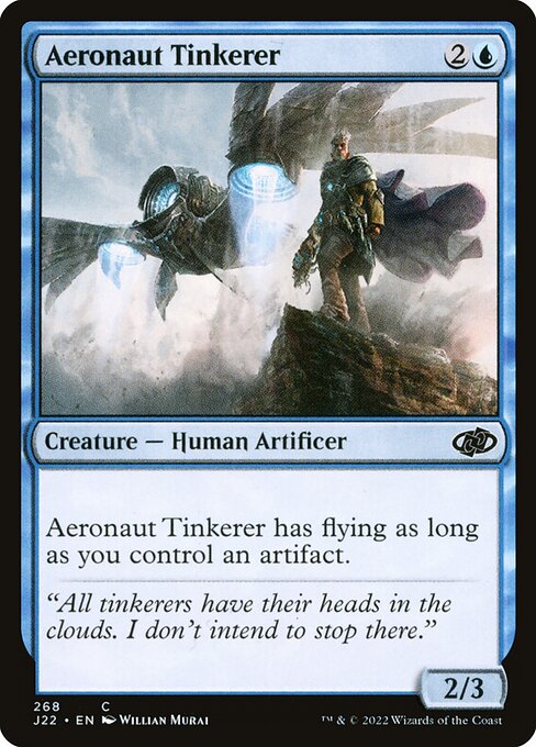 naokuroshop MTG [J22][268][青][C][EN][飛空士の修繕屋/Aeronaut Tinkerer] NM