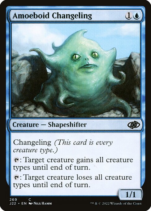 naokuroshop MTG [J22][269][青][C][EN][アメーバの変わり身/Amoeboid Changeling] NM