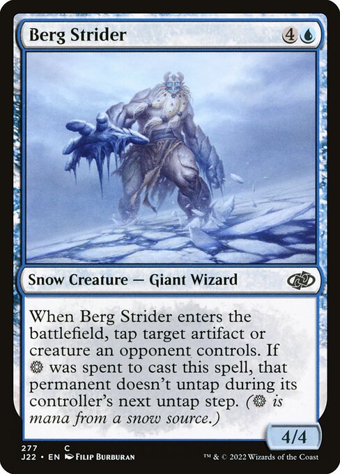 naokuroshop MTG [J22][277][青][C][EN][氷山の徘徊者/Berg Strider] NM