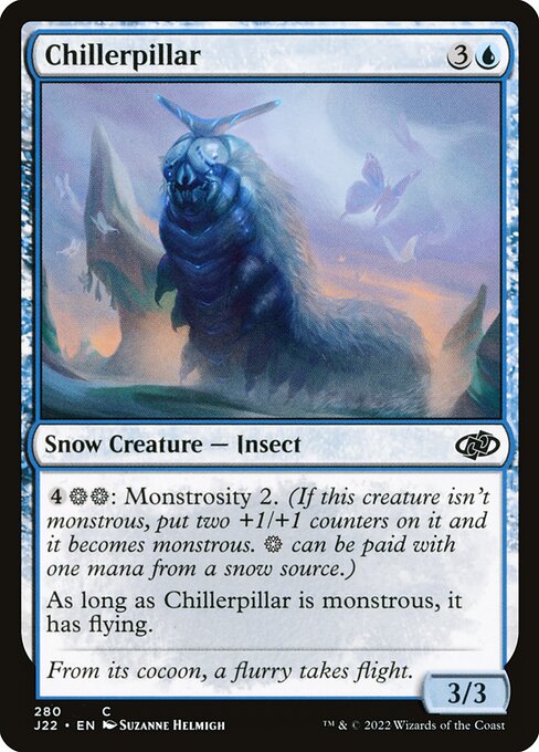 naokuroshop MTG [J22][280][青][C][EN][凍て虫/Chillerpillar] NM
