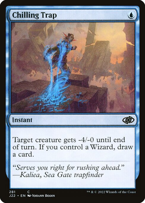 naokuroshop MTG [J22][281][青][C][EN][凍える罠/Chilling Trap] NM