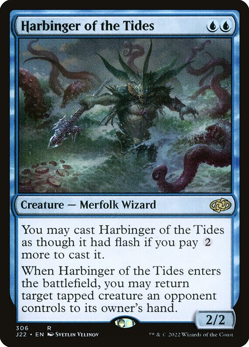 naokuroshop MTG [J22][306][青][R][EN][潮流の先駆け/Harbinger of the Tides] NM