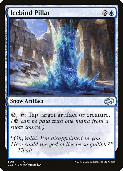 naokuroshop MTG [J22][308][青][U][EN][氷縛りの柱/Icebind Pillar] NM