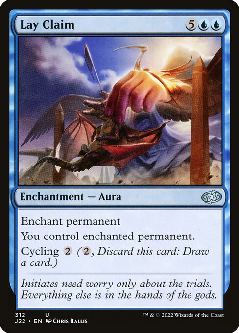 naokuroshop MTG [J22][312][青][U][EN][主張/Lay Claim] NM