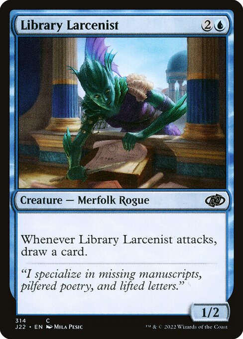 naokuroshop MTG [J22][314][青][C][EN][書庫泥棒/Library Larcenist] NM