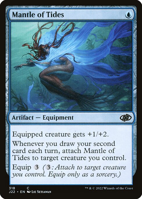 naokuroshop MTG [J22][318][青][C][EN][潮流のマントル/Mantle of Tides] NM