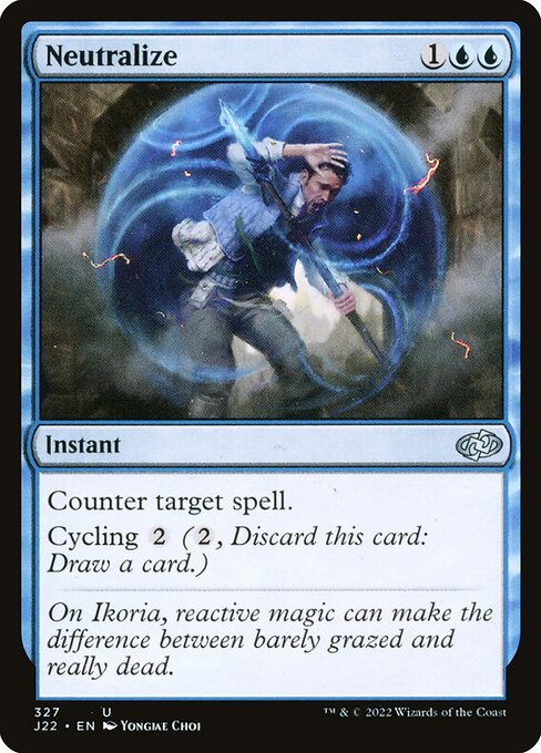 naokuroshop MTG [J22][327][青][U][EN][中和/Neutralize] NM