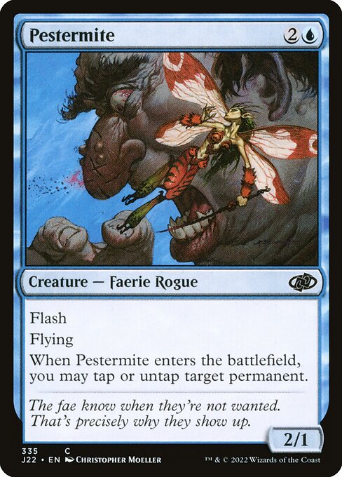 naokuroshop MTG [J22][335][青][C][EN][やっかい児/Pestermite] NM