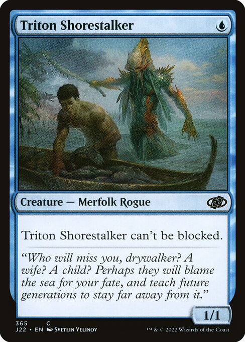 naokuroshop MTG [J22][365][青][C][EN][トリトンの岸忍び/Triton Shorestalker] NM