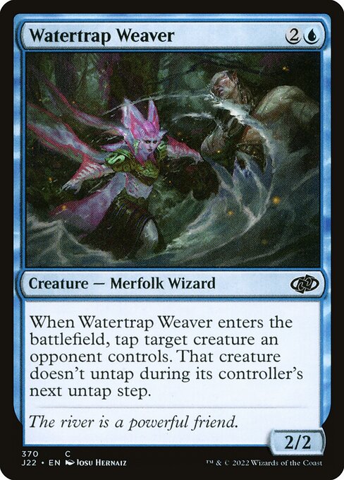 naokuroshop MTG [J22][370][青][C][EN][水罠織り/Watertrap Weaver] NM