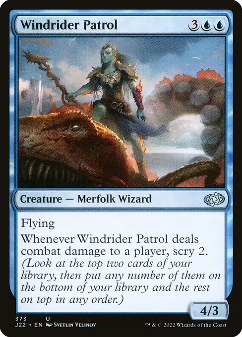 naokuroshop MTG [J22][373][青][U][EN][風乗りの巡回兵/Windrider Patrol] NM