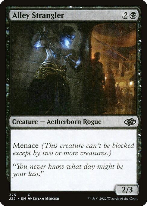 naokuroshop MTG [J22][375][黒][C][EN][路地の絞殺者/Alley Strangler] NM