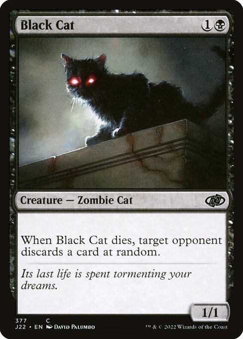 naokuroshop MTG [J22][377][黒][C][EN][黒猫/Black Cat] NM