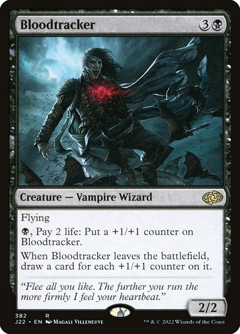 naokuroshop MTG [J22][382][黒][R][EN][心臓追い/Bloodtracker] NM