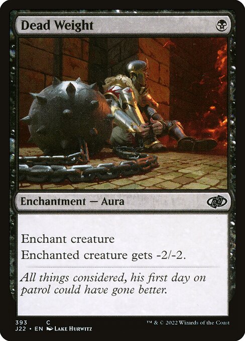 naokuroshop MTG [J22][393][黒][C][EN][死の重み/Dead Weight] NM