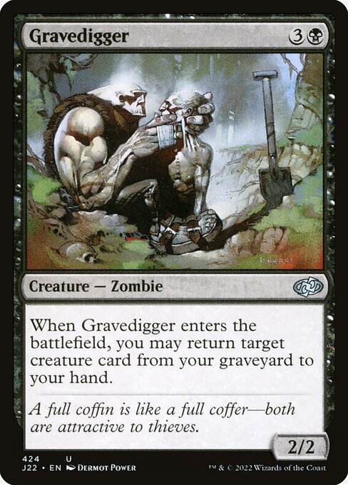 naokuroshop MTG [J22][424][黒][U][EN][グレイブディガー/Gravedigger] NM