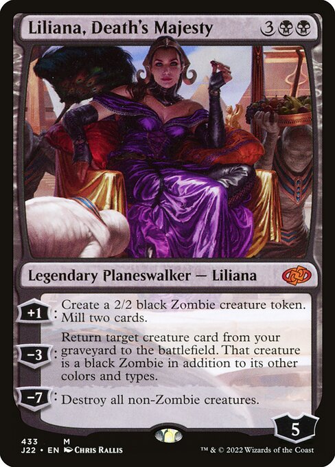 naokuroshop MTG [J22][433][黒][M][EN][死の権威、リリアナ/Liliana, Death's Majesty] NM