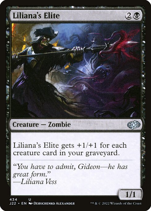 naokuroshop MTG [J22][434][黒][U][EN][リリアナの精鋭/Liliana's Elite] NM