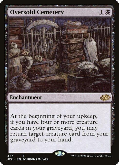 naokuroshop MTG [J22][453][黒][R][EN][定員過剰の墓地/Oversold Cemetery] NM