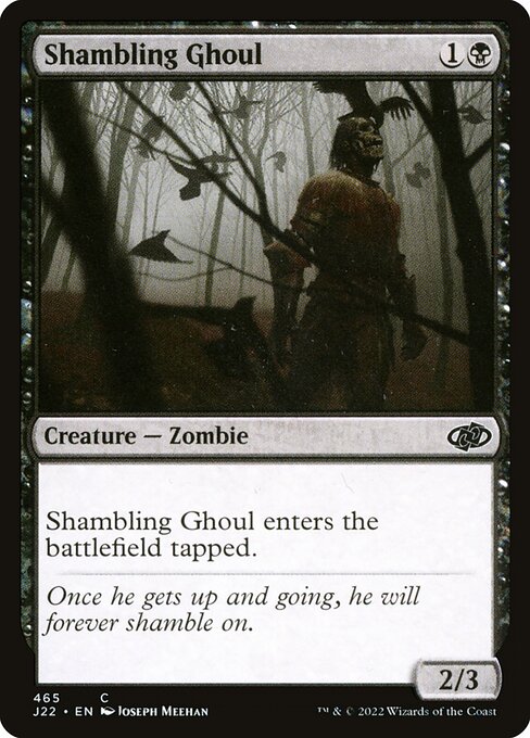 naokuroshop MTG [J22][465][黒][C][EN][よろめくグール/Shambling Ghoul] NM