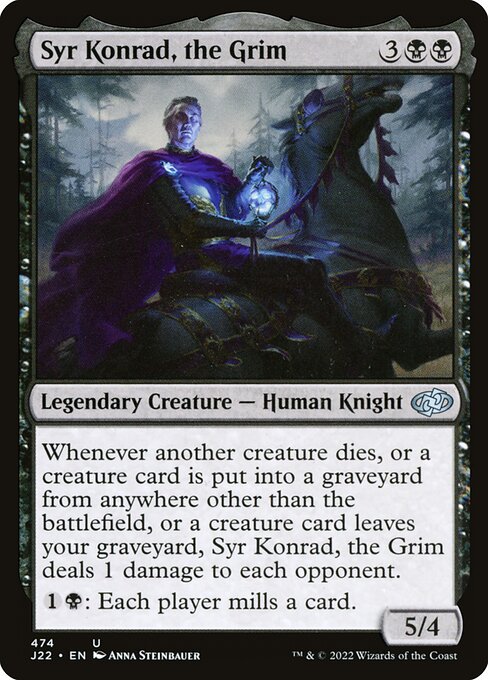 naokuroshop MTG [J22][474][黒][U][EN][厳格な者、コンラッド卿/Syr Konrad, the Grim] NM