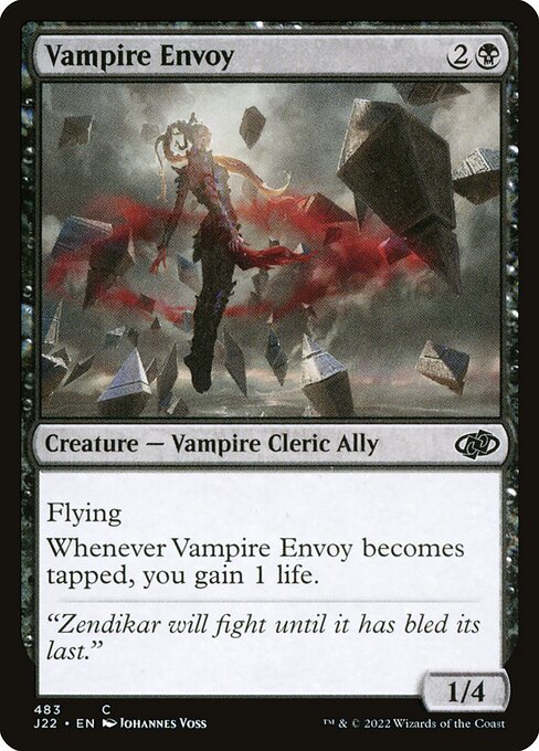 naokuroshop MTG [J22][483][黒][C][EN][吸血鬼の特使/Vampire Envoy] NM